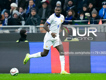 Marcus Thuram of France during the UEFA Nations League 2024/25 League A Group 2 match between Italy and France at Stadio Giuseppe Meazza on...