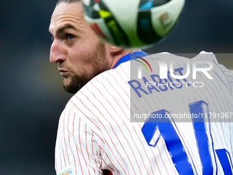 Adrien Rabiot of France during the UEFA Nations League 2024/25 League A Group 2 match between Italy and France at Stadio Giuseppe Meazza on...