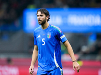 Manuel Locatelli of Italy during the UEFA Nations League 2024/25 League A Group 2 match between Italy and France at Stadio Giuseppe Meazza o...