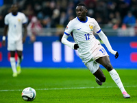 Randal Kolo Muani of France during the UEFA Nations League 2024/25 League A Group 2 match between Italy and France at Stadio Giuseppe Meazza...