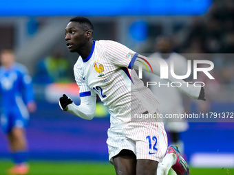 Randal Kolo Muani of France during the UEFA Nations League 2024/25 League A Group 2 match between Italy and France at Stadio Giuseppe Meazza...