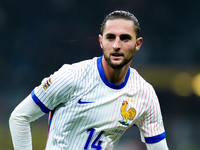 Adrien Rabiot of France during the UEFA Nations League 2024/25 League A Group 2 match between Italy and France at Stadio Giuseppe Meazza on...