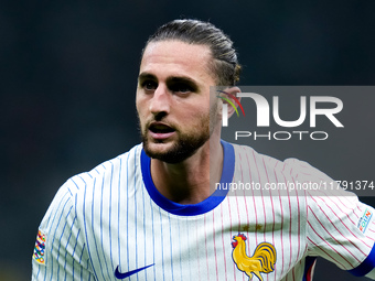 Adrien Rabiot of France during the UEFA Nations League 2024/25 League A Group 2 match between Italy and France at Stadio Giuseppe Meazza on...