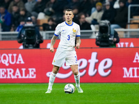 Lucas Digne of France during the UEFA Nations League 2024/25 League A Group 2 match between Italy and France at Stadio Giuseppe Meazza on No...