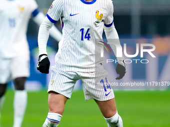 Adrien Rabiot of France during the UEFA Nations League 2024/25 League A Group 2 match between Italy and France at Stadio Giuseppe Meazza on...