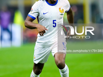 Jules Kounde' of France during the UEFA Nations League 2024/25 League A Group 2 match between Italy and France at Stadio Giuseppe Meazza on...