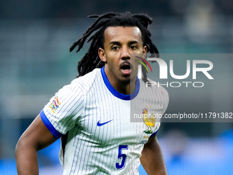 Jules Kounde' of France looks on during the UEFA Nations League 2024/25 League A Group 2 match between Italy and France at Stadio Giuseppe M...