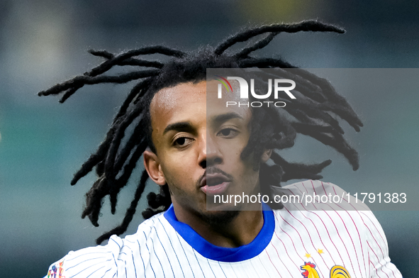 Jules Kounde' of France during the UEFA Nations League 2024/25 League A Group 2 match between Italy and France at Stadio Giuseppe Meazza on...