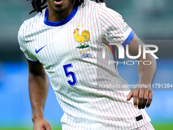 Jules Kounde' of France during the UEFA Nations League 2024/25 League A Group 2 match between Italy and France at Stadio Giuseppe Meazza on...