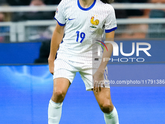 Matteo Guendouzi of France during the UEFA Nations League 2024/25 League A Group 2 match between Italy and France at Stadio Giuseppe Meazza...