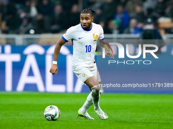 Christopher Nkunku of France during the UEFA Nations League 2024/25 League A Group 2 match between Italy and France at Stadio Giuseppe Meazz...