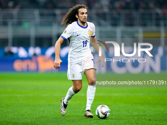 Matteo Guendouzi of France during the UEFA Nations League 2024/25 League A Group 2 match between Italy and France at Stadio Giuseppe Meazza...