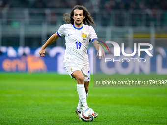 Matteo Guendouzi of France during the UEFA Nations League 2024/25 League A Group 2 match between Italy and France at Stadio Giuseppe Meazza...