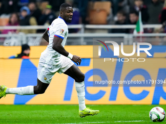 Marcus Thuram of France during the UEFA Nations League 2024/25 League A Group 2 match between Italy and France at Stadio Giuseppe Meazza on...