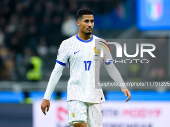 William Saliba of France looks on during the UEFA Nations League 2024/25 League A Group 2 match between Italy and France at Stadio Giuseppe...