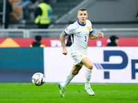 Lucas Digne of France during the UEFA Nations League 2024/25 League A Group 2 match between Italy and France at Stadio Giuseppe Meazza on No...