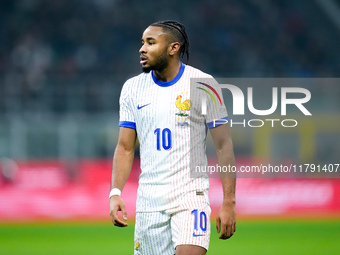 Christopher Nkunku of France looks on during the UEFA Nations League 2024/25 League A Group 2 match between Italy and France at Stadio Giuse...