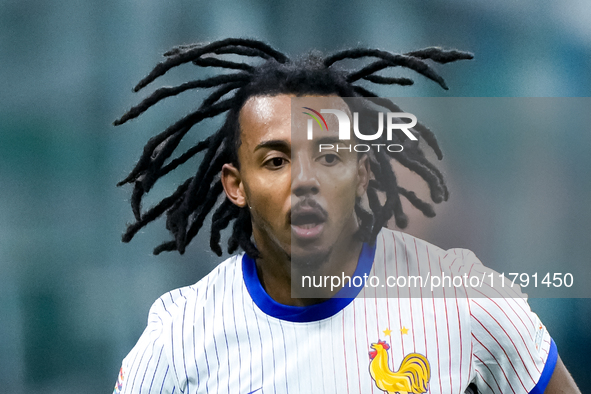 Jules Kounde' of France looks on during the UEFA Nations League 2024/25 League A Group 2 match between Italy and France at Stadio Giuseppe M...