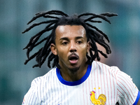 Jules Kounde' of France looks on during the UEFA Nations League 2024/25 League A Group 2 match between Italy and France at Stadio Giuseppe M...