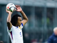 Jules Kounde' of France looks on during the UEFA Nations League 2024/25 League A Group 2 match between Italy and France at Stadio Giuseppe M...