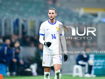 Adrien Rabiot of France during the UEFA Nations League 2024/25 League A Group 2 match between Italy and France at Stadio Giuseppe Meazza on...