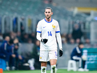 Adrien Rabiot of France during the UEFA Nations League 2024/25 League A Group 2 match between Italy and France at Stadio Giuseppe Meazza on...