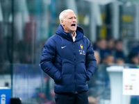 Didier Deschamps head coach of France yells during the UEFA Nations League 2024/25 League A Group 2 match between Italy and France at Stadio...