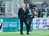 Luciano Spalletti head coach of Italy looks on during the UEFA Nations League 2024/25 League A Group 2 match between Italy and France at Sta...