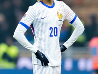 Bradley Barcola of France looks on at the end of the UEFA Nations League 2024/25 League A Group 2 match between Italy and France at Stadio G...