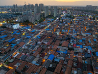 The photo shows Fuqiang Village, an ''urban village'' in Qingjiangpu district of Huai 'an City, Jiangsu province, China, on November 19, 202...