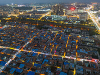 The photo shows Fuqiang Village, an ''urban village'' in Qingjiangpu district of Huai 'an City, Jiangsu province, China, on November 19, 202...