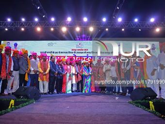 JMC Heritage Mayor Kusum Yadav and councillors celebrate the 297th foundation day of 'Pink City' at Albert Hall Museum in Jaipur, Rajasthan,...