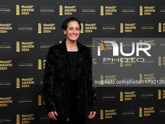 Ana Carrasco on the red carpet before the MotoGP Awards after the Motul Solidarity Grand Prix of Barcelona at the Museu Nacional d'Art de Ca...