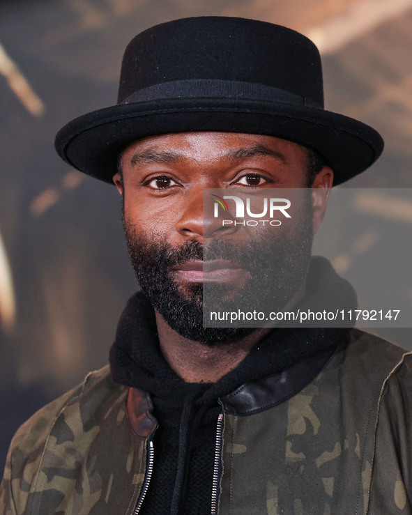 David Oyelowo arrives at the Los Angeles Premiere Of Paramount Pictures' 'Gladiator II' held at the TCL Chinese Theatre IMAX on November 18,...