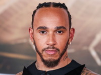 Lewis Hamilton arrives at the Los Angeles Premiere Of Paramount Pictures' 'Gladiator II' held at the TCL Chinese Theatre IMAX on November 18...