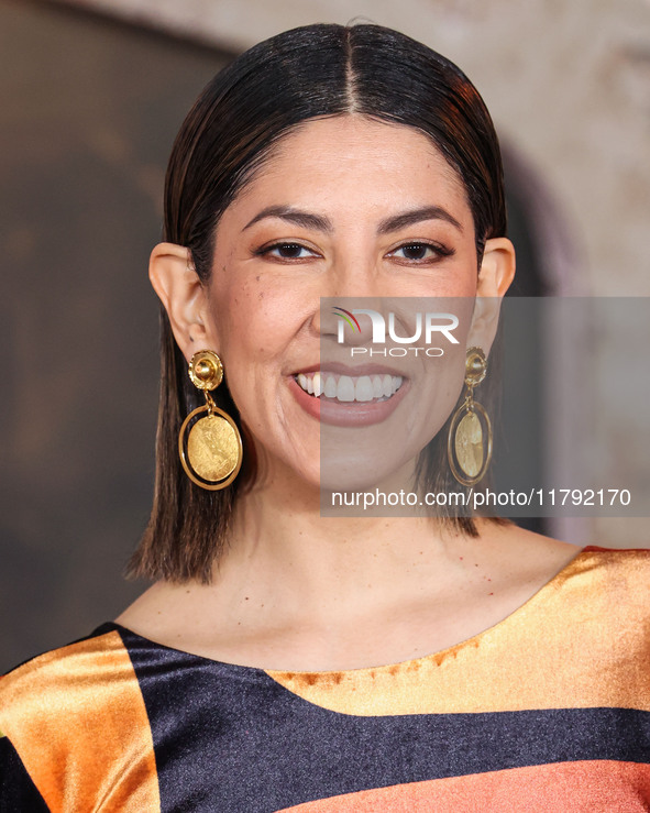 Stephanie Beatriz arrives at the Los Angeles Premiere Of Paramount Pictures' 'Gladiator II' held at the TCL Chinese Theatre IMAX on November...