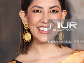 Stephanie Beatriz arrives at the Los Angeles Premiere Of Paramount Pictures' 'Gladiator II' held at the TCL Chinese Theatre IMAX on November...