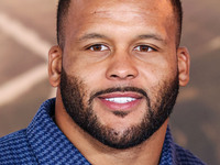 Aaron Donald arrives at the Los Angeles Premiere Of Paramount Pictures' 'Gladiator II' held at the TCL Chinese Theatre IMAX on November 18,...