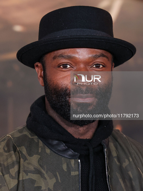 David Oyelowo arrives at the Los Angeles Premiere Of Paramount Pictures' 'Gladiator II' held at the TCL Chinese Theatre IMAX on November 18,...