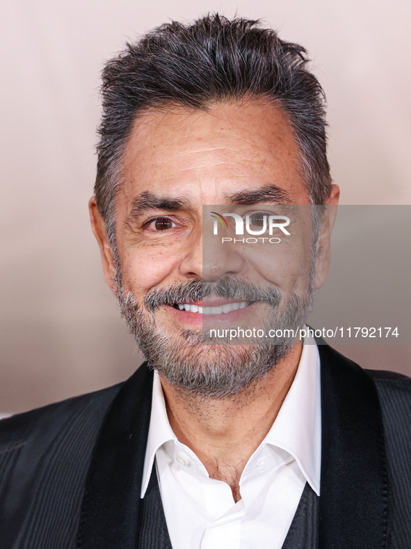 Eugenio Derbez arrives at the Los Angeles Premiere Of Paramount Pictures' 'Gladiator II' held at the TCL Chinese Theatre IMAX on November 18...