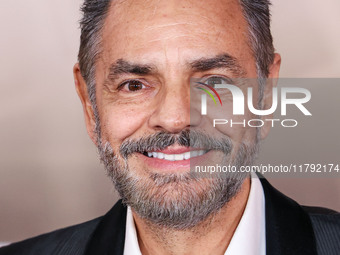 Eugenio Derbez arrives at the Los Angeles Premiere Of Paramount Pictures' 'Gladiator II' held at the TCL Chinese Theatre IMAX on November 18...