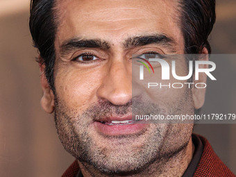 Kumail Ali Nanjiani arrives at the Los Angeles Premiere Of Paramount Pictures' 'Gladiator II' held at the TCL Chinese Theatre IMAX on Novemb...