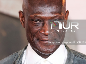 Peter Mensah arrives at the Los Angeles Premiere Of Paramount Pictures' 'Gladiator II' held at the TCL Chinese Theatre IMAX on November 18,...