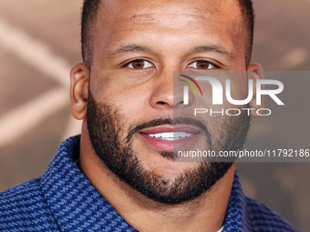 Aaron Donald arrives at the Los Angeles Premiere Of Paramount Pictures' 'Gladiator II' held at the TCL Chinese Theatre IMAX on November 18,...