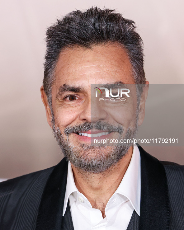 Eugenio Derbez arrives at the Los Angeles Premiere Of Paramount Pictures' 'Gladiator II' held at the TCL Chinese Theatre IMAX on November 18...