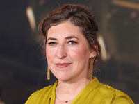 Mayim Bialik arrives at the Los Angeles Premiere Of Paramount Pictures' 'Gladiator II' held at the TCL Chinese Theatre IMAX on November 18,...