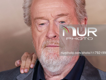 Ridley Scott arrives at the Los Angeles Premiere Of Paramount Pictures' 'Gladiator II' held at the TCL Chinese Theatre IMAX on November 18,...