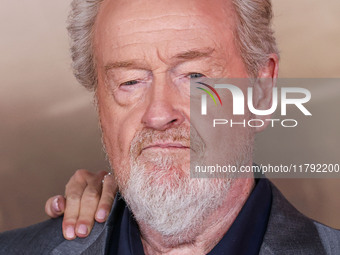 Ridley Scott arrives at the Los Angeles Premiere Of Paramount Pictures' 'Gladiator II' held at the TCL Chinese Theatre IMAX on November 18,...