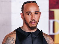 Lewis Hamilton arrives at the Los Angeles Premiere Of Paramount Pictures' 'Gladiator II' held at the TCL Chinese Theatre IMAX on November 18...