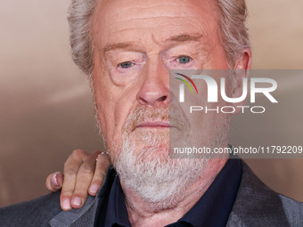 Ridley Scott arrives at the Los Angeles Premiere Of Paramount Pictures' 'Gladiator II' held at the TCL Chinese Theatre IMAX on November 18,...